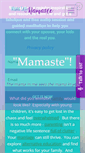 Mobile Screenshot of mamasaysnamaste.com
